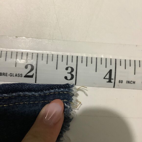 Everlane Women's The Way-High Denim Shorts Size 27 Medium Wash 5 Pocket Frayed - Picture 8 of 9